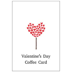 バレンタインコーヒーカード - valentine coffee card(ID-SPI-690)