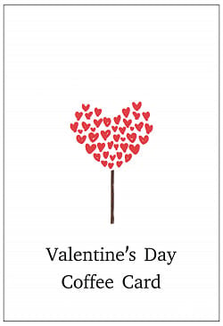 バレンタインコーヒーカード - valentine coffee cardの商品写真