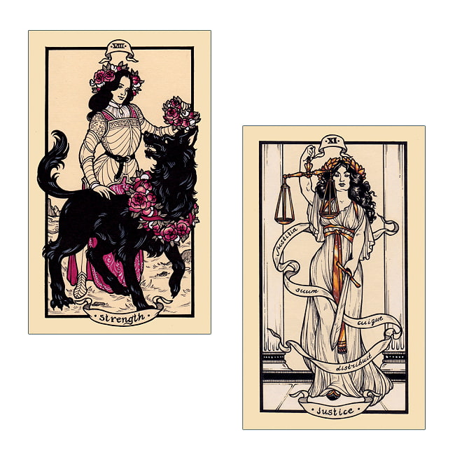 フョードル・パブロフのタロット - Fyodor Pavlov Tarot 4 - 8番が力、11番が正義のかーどですのでウエイト版かな、
