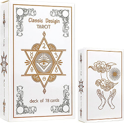 クラシックデザインタロット - サンアンドムーン白箱 - Classic Design Tarot - Sun and Moon White Box(ID-SPI-867)