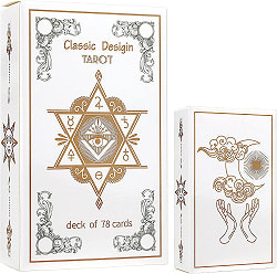 クラシックデザインタロット - サンアンドムーン白箱 - Classic Design Tarot - Sun and Moon White Boxの商品写真