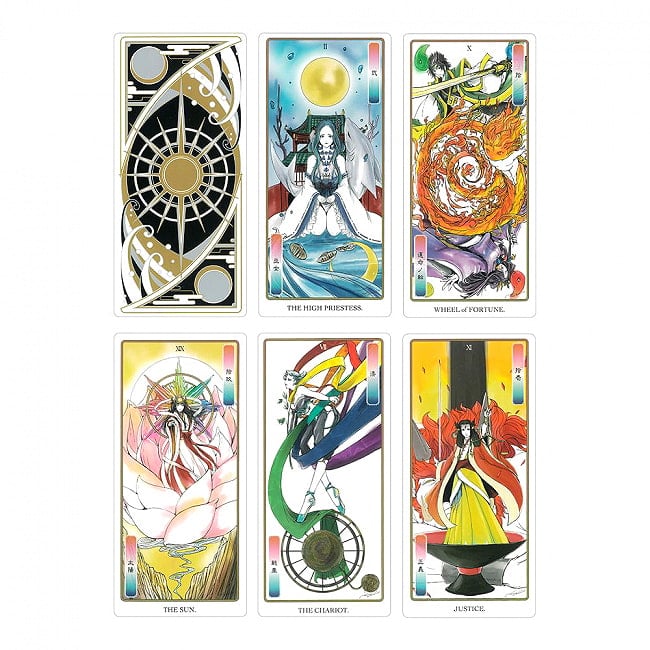 日本神話タロット　第陸版（大アルカナ） - Japanese Myth Tarot Land Edition (Major Arcana) 2 - 開けて見ました。素敵なカード達です