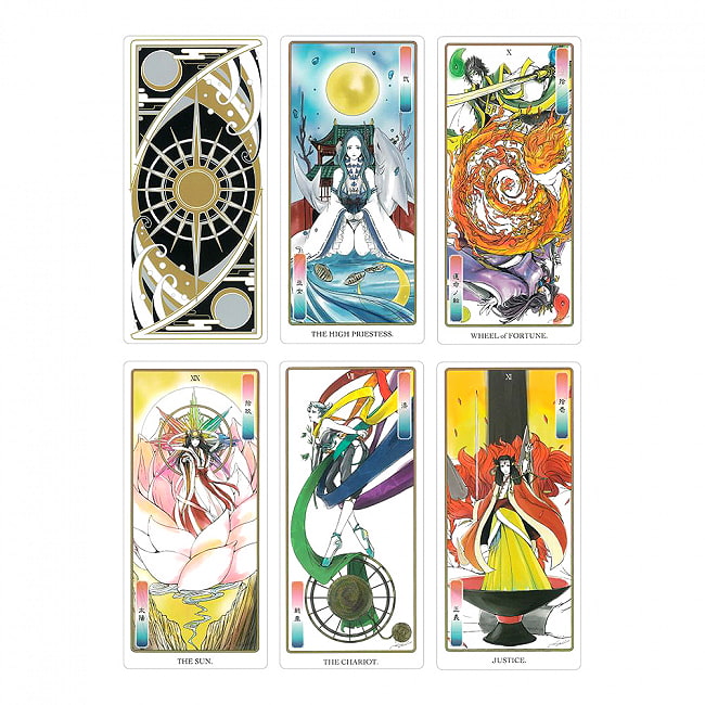 日本神話タロット　陸（大アルカナ） - Japanese Myth Tarot Land Edition (Major Arcana) 2 - 開けて見ました。素敵なカード達です