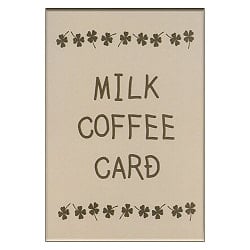 ミルクコーヒーカード - milk coffee card(ID-SPI-925)