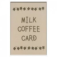 ミルクコーヒーカード - milk coffee card(ID-SPI-925)