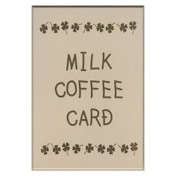 ミルクコーヒーカード - milk coffee cardの商品写真