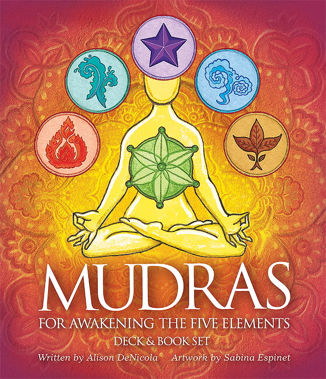 五大元素を目覚めさせるためのムドラ - Mudras for Awakening the Five Elementsの写真1枚目です。パッケージ写真ですオラクルカード,占い,カード占い,タロット