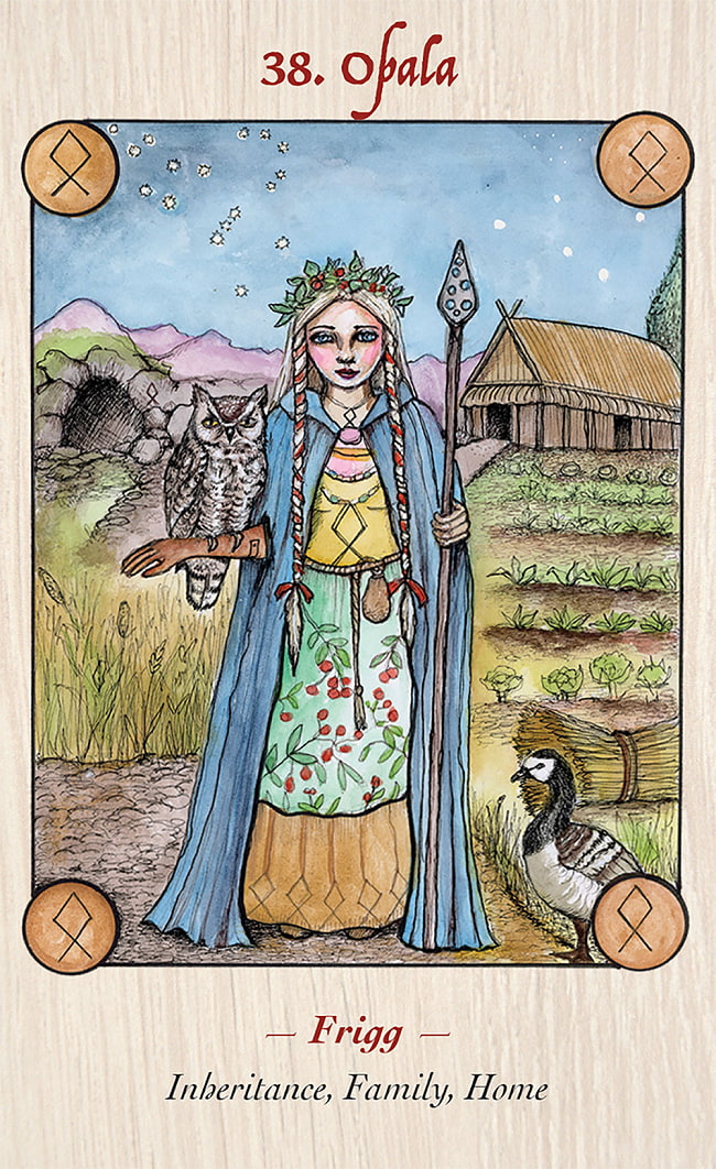 ノースゴッテスルーンオラクル - Norse Goddess Rune Oracle 3 - パッケージ裏面