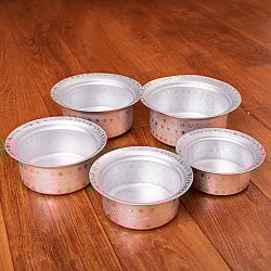 スタッキングができる　アルミハンディ5点セット　軽量で省スペース！キャンプにもオススメの食器 - サブ5