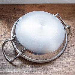 インド鍋 アルミニウム カダイ【直径：約22cm】 - サブ4