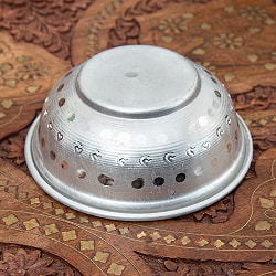 インドの透かし彫り軽量アルミボウル - 外径：約12.5cm - サブ3