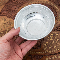 インドの透かし彫り軽量アルミボウル - 外径：約12.5cm - サブ4