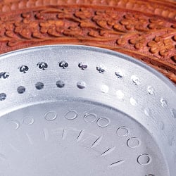 インドの透かし彫り軽量アルミ ミニターリー - 外径:約20cm - サブ3