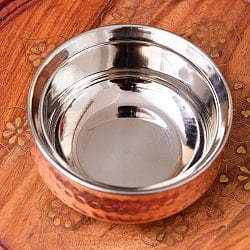 美しい槌目銅装飾仕上げ カダイ（直径：約11cm） - サブ3