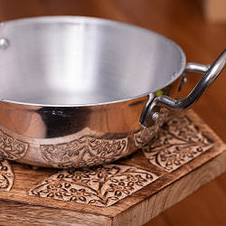 インド鍋 アルミニウム 調理用カダイ【直径：約20.5cm】 - サブ2