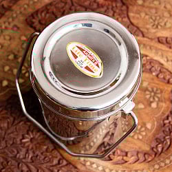 〔1.1L〕インドのステンレスミルクポット　ビリー缶　ブッシュクラフト　焚き火とキャンプの直火調理にも - サブ2