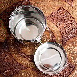 〔1.1L〕インドのステンレスミルクポット　ビリー缶　ブッシュクラフト　焚き火とキャンプの直火調理にも - サブ3