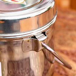 〔1.1L〕インドのステンレスミルクポット　ビリー缶　ブッシュクラフト　焚き火とキャンプの直火調理にも - サブ4