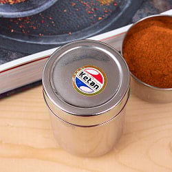 ステンレスのマサラケース・小物入れ-4号[約8.5cm×5.5cm ] - サブ2