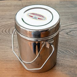 〔0.8L〕インドのステンレスミルクポット　ビリー缶　ブッシュクラフト　焚き火とキャンプの直火調理にも - サブ2