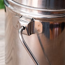 〔0.8L〕インドのステンレスミルクポット　ビリー缶　ブッシュクラフト　焚き火とキャンプの直火調理にも - サブ5