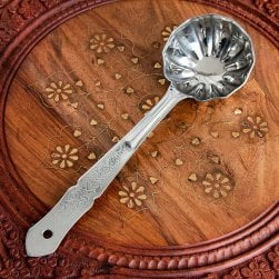 【インドの大スプーン】取り分け等に ダールサーブスプーン お玉 23cm(ID-TBLWR-1222)
