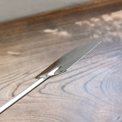 インドの万能フライ返し ステンレスターナー - サブ5