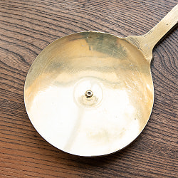 装飾が美しい　インドのブラスサーブスプーン　約37.5cm - サブ4