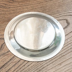重ねられるティファン小皿　ステンレスの薄小皿(約12cm) - サブ4