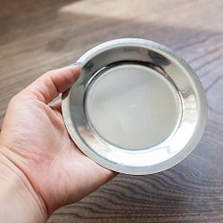重ねられるティファン小皿　ステンレスの薄小皿(約12cm) - サブ5