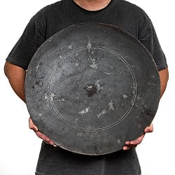 特大！インドの屋台鉄板 極厚約4～5mm前後 直径50cm程度 - サブ4