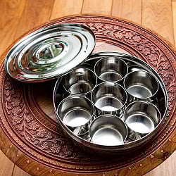 円形スパイスボックス　7種類のスパイスを入れられる！[直径約21cm] - サブ2