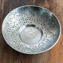 伝統手彫り大輪唐草 エンボスアルミボウル36.5cm - サブ2