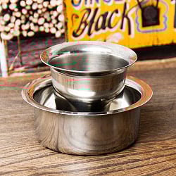 南インドのコーヒーカップとソーサーセット　良クオリティ〔直径:約9.5cm〕の商品写真