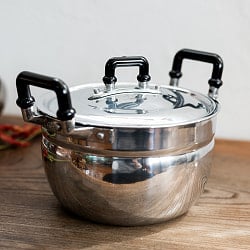 タイ屋台のアルミ両手鍋　タイの王室御用達　CCH (Chue Chin Hua)　クロコダイルブランド〔内径：約16cm 容量：約1600ml〕 - サブ4