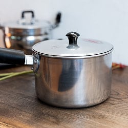 タイ屋台のアルミ片手鍋　タイの王室御用達　CCH (Chue Chin Hua)　クロコダイルブランド〔内径：約16cm 容量：約1800ml〕 - サブ4