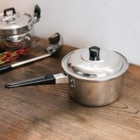 タイ屋台のアルミ片手鍋 アンブレラブランド〔内径:約16cm 容量:約1500ml〕