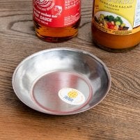 タイのステンレス小皿 薄皿 直径:約10cm