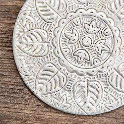 ムスリム職人の手仕事が息づく アルミコースター シンメトリーフラワー - サブ3