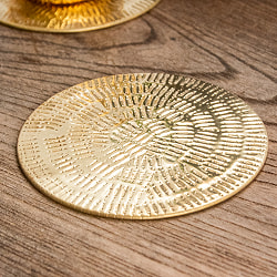 ムスリム職人の手仕事が息づく ブラスコースター 筋目仕上げ - サブ4