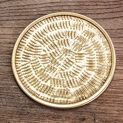 ムスリム職人の手仕事が息づく ブラスコースター 筋目仕上げ - サブ5