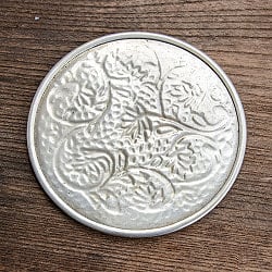 ムスリム職人の手仕事が息づく アルミコースター 唐草 - サブ5