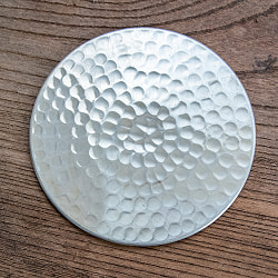 ムスリム職人の手仕事が息づく アルミコースター 槌目仕上げ - サブ2