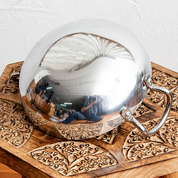 インドの食器＆鍋 アルミニウム カダイ 【直径16.5cm】 インド鍋 - サブ5