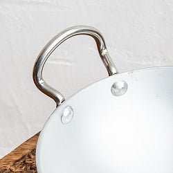 インドの食器＆鍋 アルミニウム カダイ 【直径17.5cm】 インド鍋 - サブ3