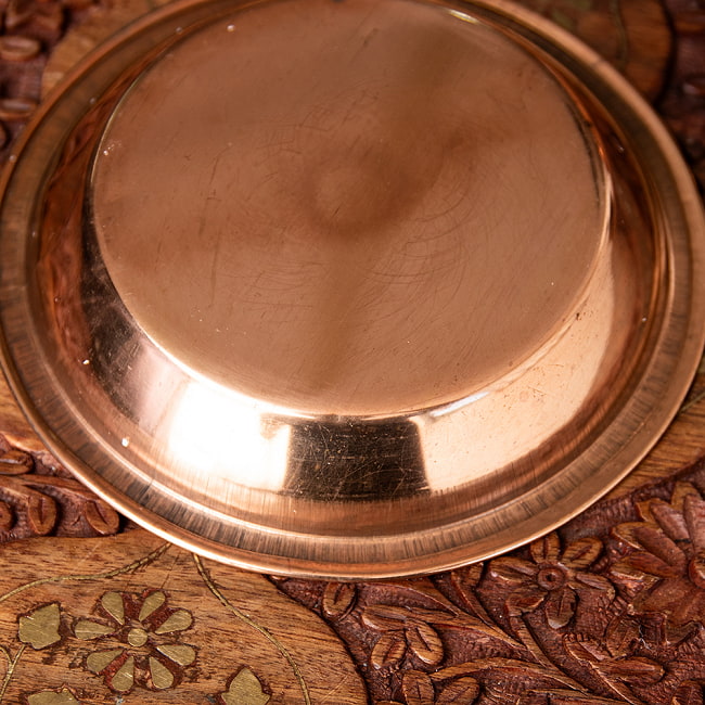 【祭壇用】銅仕上げカトリ（小皿）　【直径：約13cm】 4 - 裏面を見てみました。