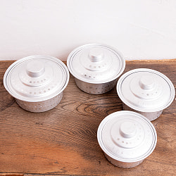 スタッキングができる　アルミハンディ4点セット　軽量で省スペース！キャンプにもオススメの食器 - サブ2