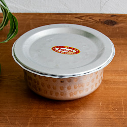 【約900cc程度】取っ手のない独特のインド鍋　バゴーナー　パティラ アルミ製 - サブ2