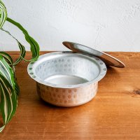 【約900cc程度】取っ手のない独特のインド鍋 バゴーナー パティラ アルミ製