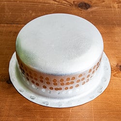 【約1L程度】 取っ手のない独特のインド鍋　バゴーナー　パティラ アルミ製 - サブ4